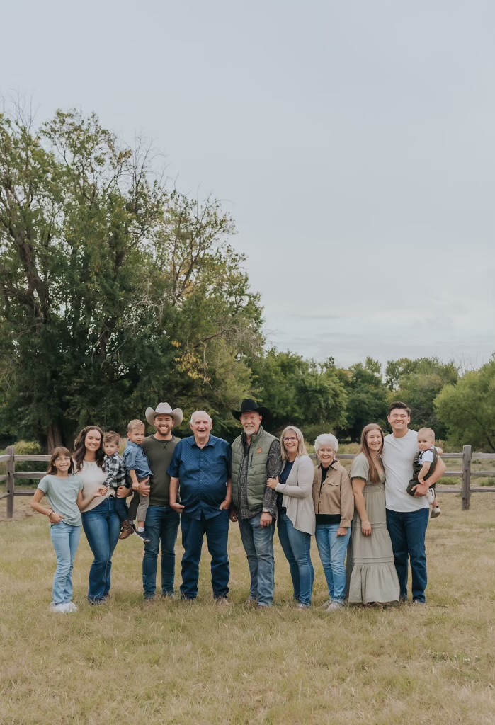 The Schrag family at Diamond Springs Ranch